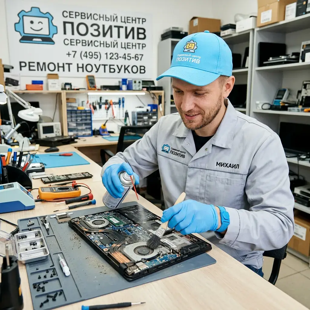 Чистка ноутбука от пыли в городе Бор | Замена термопасты