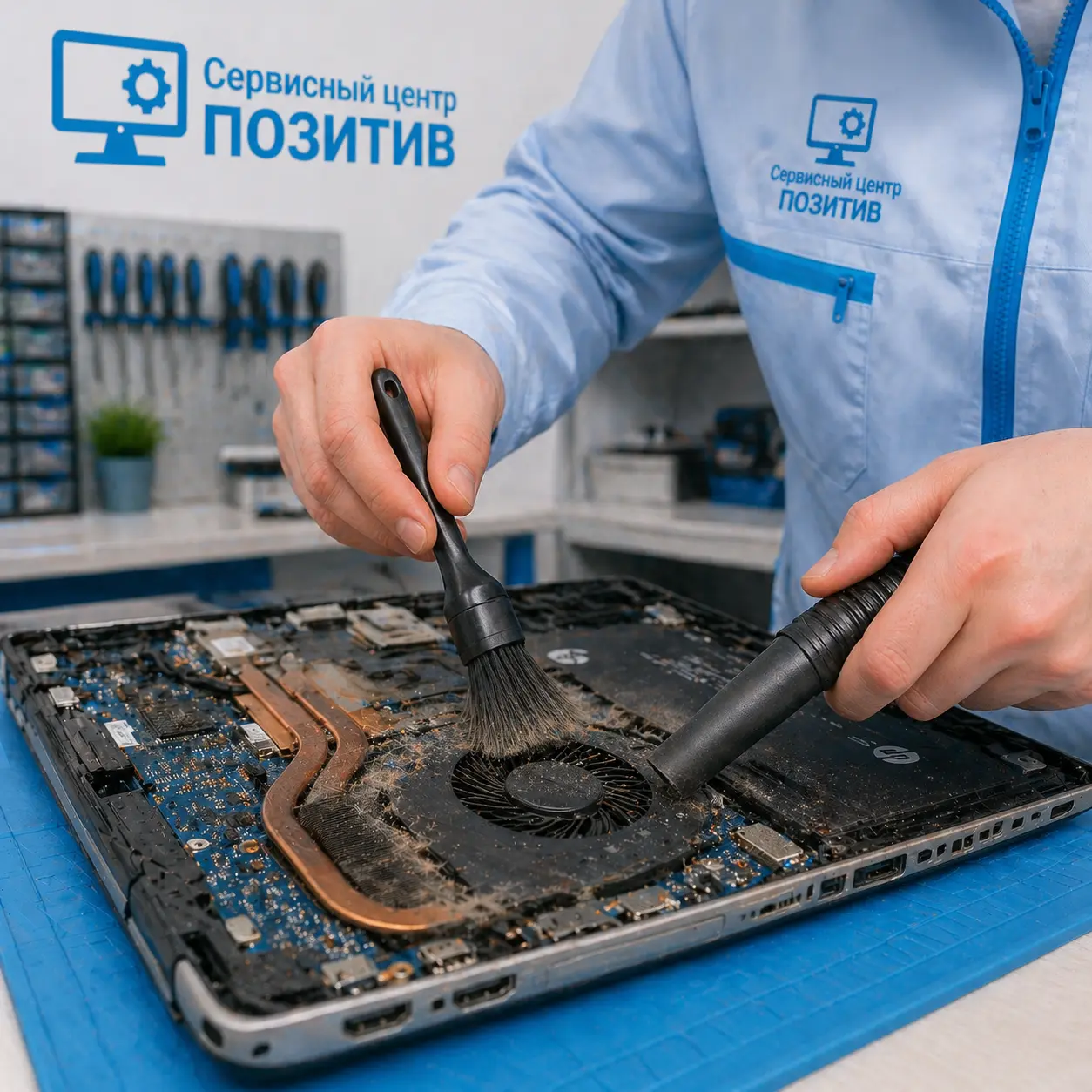 чистка ноутбука HP в городе Бор