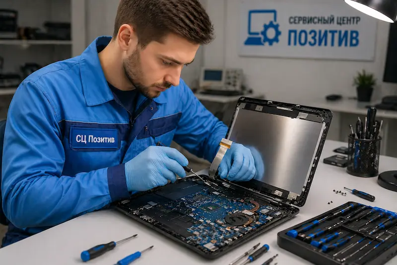 Ремонт шлейфа матрицы ноутбука в городе Бор