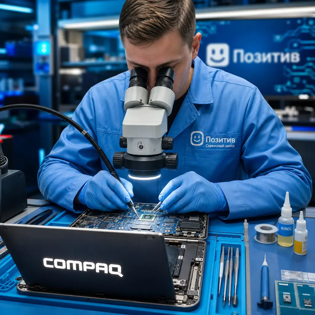 Замена видеокарты ноутбука Compaq в городе Бор