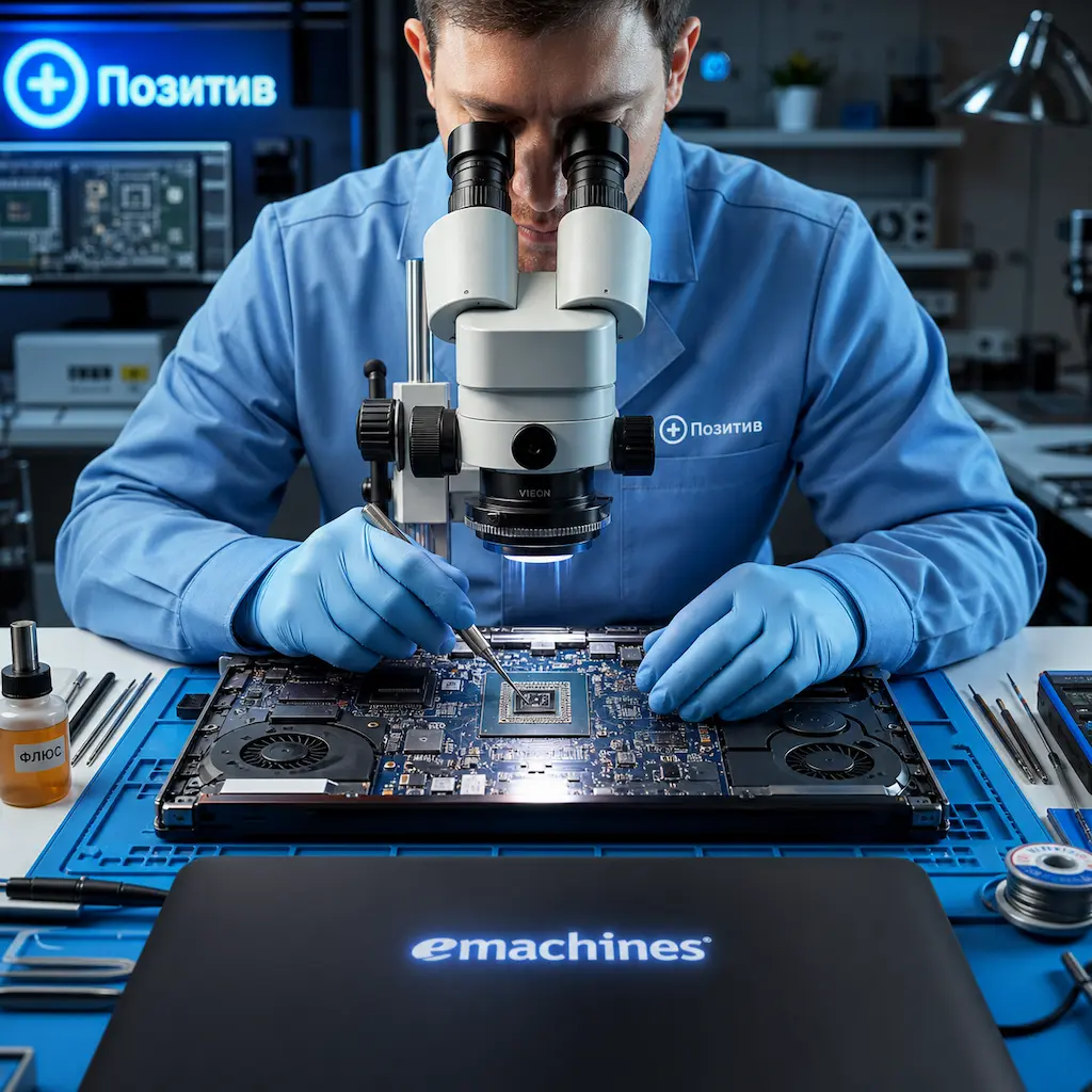 Замена видеокарты ноутбука Emachines в городе Бор