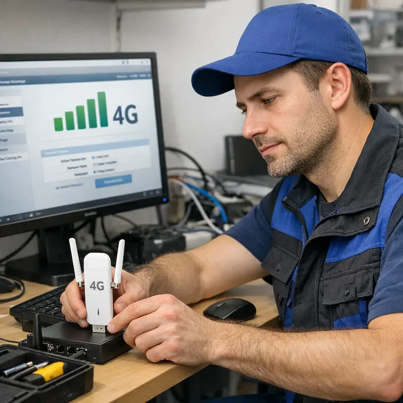 Настройка LTE модема в городе Бор